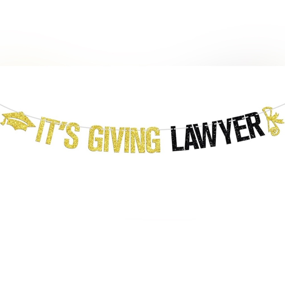 Gold and Black Glitter Banner